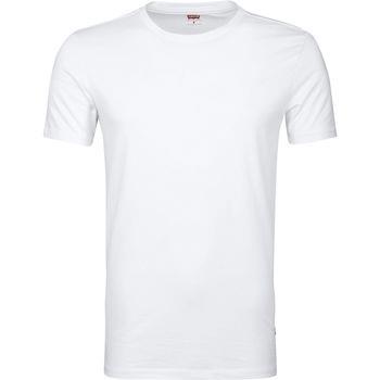 T-shirt Levis T-shirt Col Rond Blanc Lot de 2