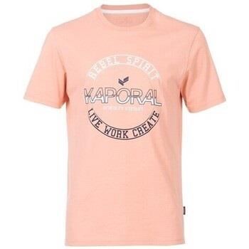 T-shirt Kaporal TEE SHIRT LOGO PIGMENT PRINT - Rose - M