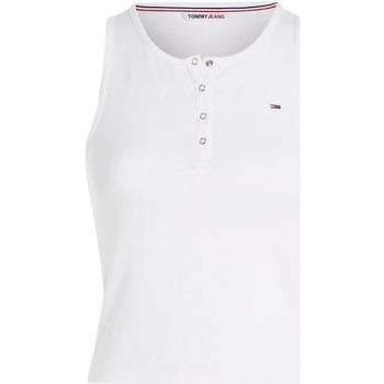 T-shirt Tommy Jeans Debardeur femme Ref 60240 Blanc