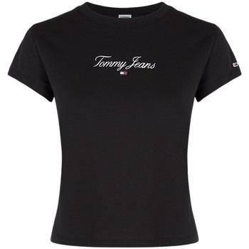 T-shirt Tommy Jeans T shirt femme Ref 60243 Noir