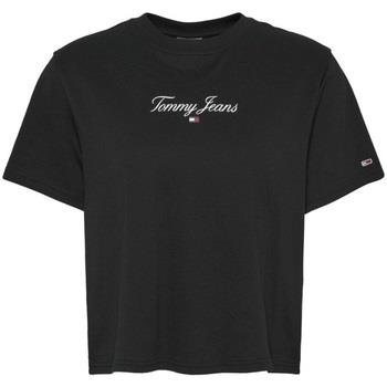 T-shirt Tommy Jeans T shirt femme Ref 60245 BDS Noir