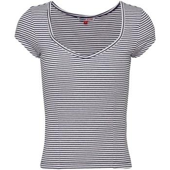 T-shirt Tommy Jeans T shirt femme Ref 60368 DW5 Multi