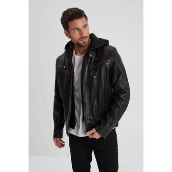 Veste Daytona BISHOP HOOD LAMB PAOLO BLACK