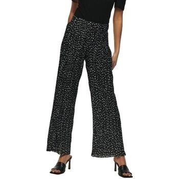 Pantalon Only Elema Pleated Trousers - Black Mini Flower