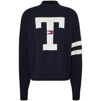 Sweat-shirt Tommy Jeans Pull femme Ref 60662 Marine