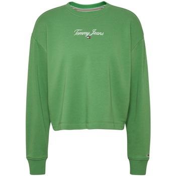 Sweat-shirt Tommy Jeans Sweat femme Ref 60378 LY3 Vert