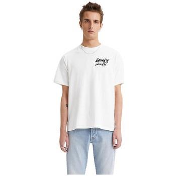 T-shirt Levis TEE-SHIRT SS RELAXED FIT - POSTER LOGO SSNL WHITE - M