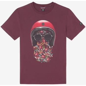 T-shirt Le Temps des Cerises T-shirt gregor lie de vin imprimé