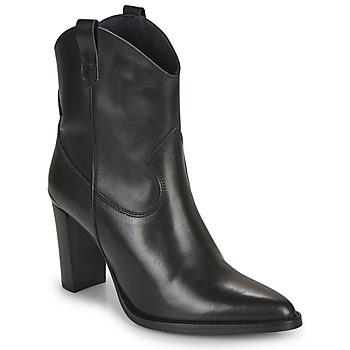 Bottines Myma 6717-CUIR-NOIR