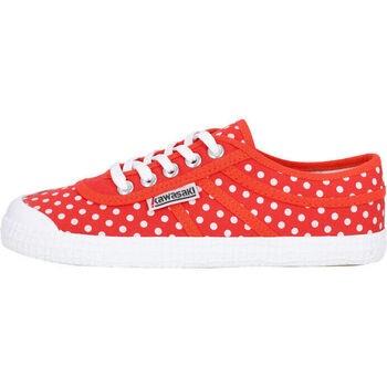 Baskets Kawasaki Polka Canvas Shoe 5030 Cherry Tomato