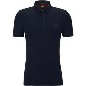 T-shirt BOSS Polo ajusté marine en coton stretch