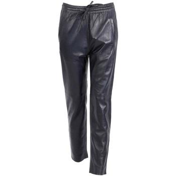 Pantalon Oakwood Pantalon jogpant en cuir Gift Ref 50426 Bleu Marine