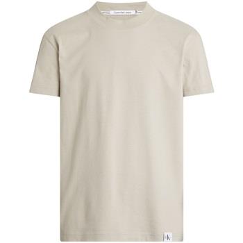 T-shirt Calvin Klein Jeans T shirt homme Ref 60947 Taupe