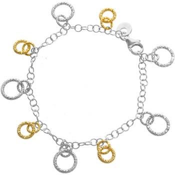 Bracelets Orusbijoux Bracelet Bicolore Avec Pampilles Cercles