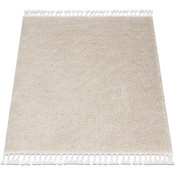 Tapis Rugsx Tapis BERBER carré 9000 crème Franges berbère 160x160 cm