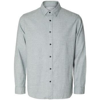 Chemise Selected Regowen-Twist L/S - Grey/Asphalt