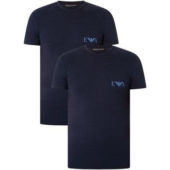 T-shirt Emporio Armani - Tee-shirt X2 - marine