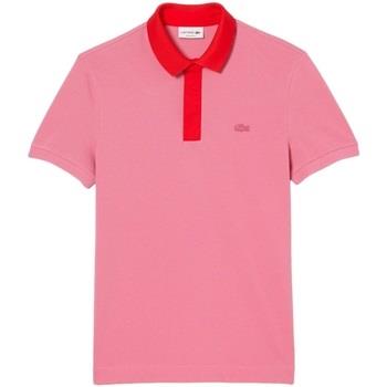 T-shirt Lacoste Polo homme ref 59963 9HY Rose Rouge
