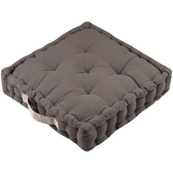 Coussins Stof Epais coussin de sol en coton uni taupe