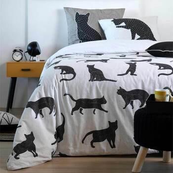 Parures de lit Stof Parure de lit chats noirs 220 x 240 cm
