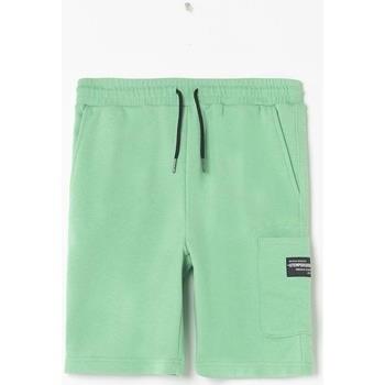 Short enfant Le Temps des Cerises Bermuda totobo vert gazon