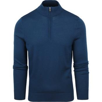 Sweat-shirt Suitable Merino Half Zip Sweater Indigo Blue