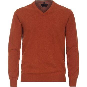 Sweat-shirt Casa Moda Pull Col-V Orange