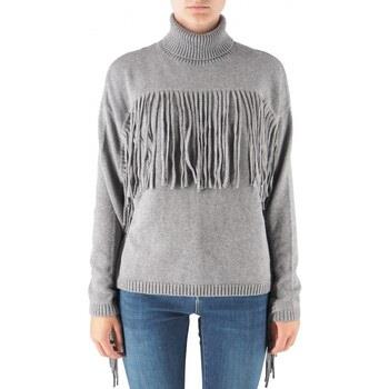 Pull Replay Pull col roul gris chin avec franges