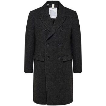 Veste Selected 16089380 ARCHIVE DB WOOL COAT-DARK GREY