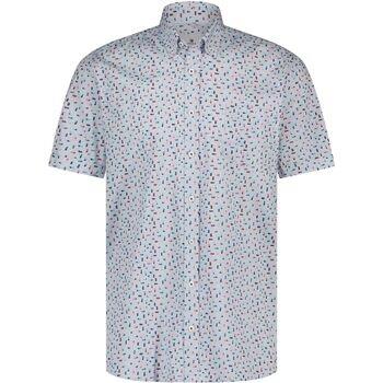 Chemise State Of Art Chemise Manches Courtes Bleu Clair Impression