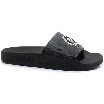 Chaussures Liu Jo Kos 01 Ciabatta Slipper Spreading Logo Black BA2173E...