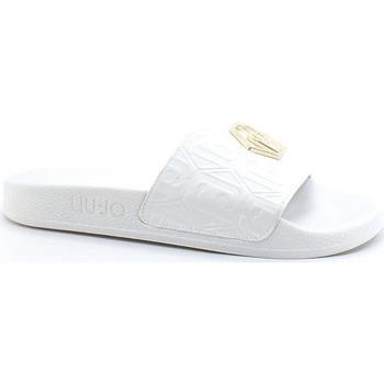 Chaussures Liu Jo Kos 01 Ciabatta Slipper Spreading Logo White BA2173E...