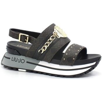 Bottes Liu Jo Maxi Wonder Sandal 8 Sandalo Borchie Brown BA2149EX057