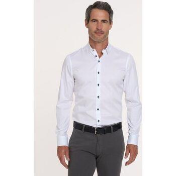 Chemise R2 Amsterdam R2 Chemise Twill Blanche Manches Extra Longues