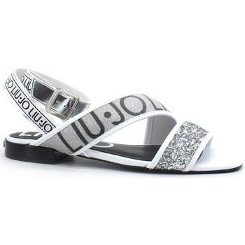 Chaussures Liu Jo Astra 12 Sandalo Listini Glitter Logo Silver SA1027T...