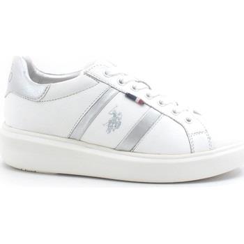Chaussures U.S Polo Assn. U.S. POLO Sneaker Leather White Silver CARDI...