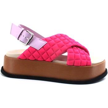 Chaussures L4k3 Malibù Sandalo Fasce Incrocio Pink Rosa F18-MAL