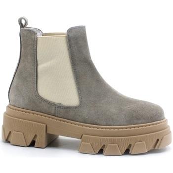 Bottes Divine Follie Stivaletto Polacco Elastici Carrarmato Taupe 302