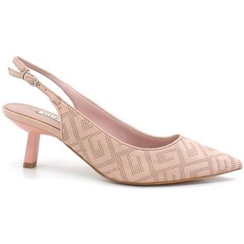 Chaussures Guess Sandalo Tacco Loghi Traforato Pink FL5RHIELE05
