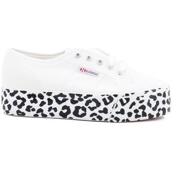 Chaussures Superga 2790 Cotw Printedfoxing Sneaker White Leopard S4115...