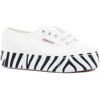 Chaussures Superga 2790 Cotw Printedfoxing Sneaker White Zebra S41157W