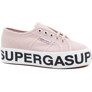 Chaussures Superga 2790 Cotw Outsole Lettering Sneaker Pink Smoke S00F...
