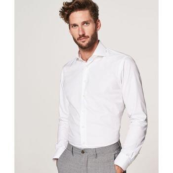 Chemise Profuomo Chemise Hadleighs Royal Twill No6 Blanc