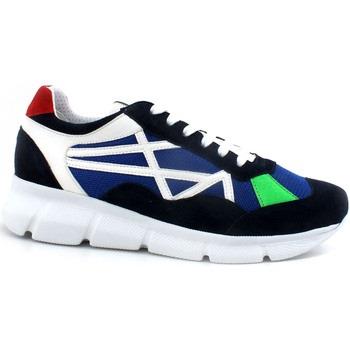 Chaussures L4k3 New Big Sneaker Running Tricolor Blu Verde Rosso F53-N...