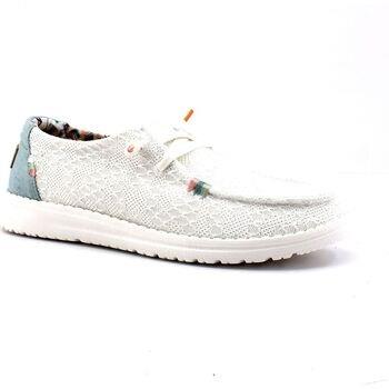 Chaussures HEYDUDE Wendy Boho Sneaker Vela Donna White Crochet 40054-1...