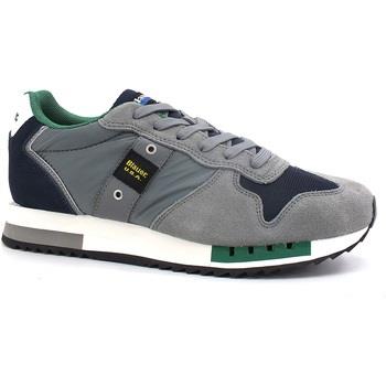 Chaussures Blauer Queens 01 Sneaker Uomo Grey Navy Green F2QUEENS01