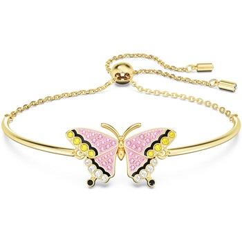 Bracelets Swarovski Bracelet Idyllia Papillon rose et doré