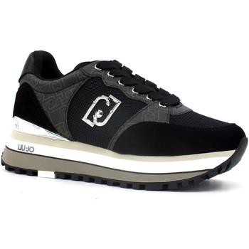 Chaussures Liu Jo Maxi Wonder 57 Sneaker Donna Black BF3007PX165