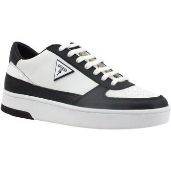 Chaussures Guess Sneaker Basket Ox Uomo White Black FM7SILLEA12