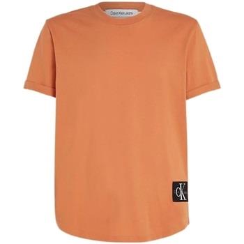 T-shirt Calvin Klein Jeans T shirt homme Ref 61454 Orange